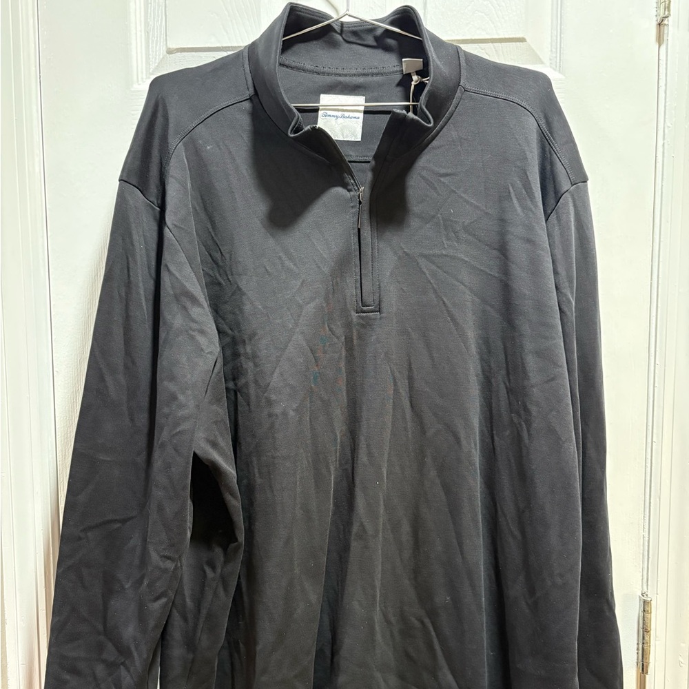 Tommy Bahama Black quarter zip Pullover